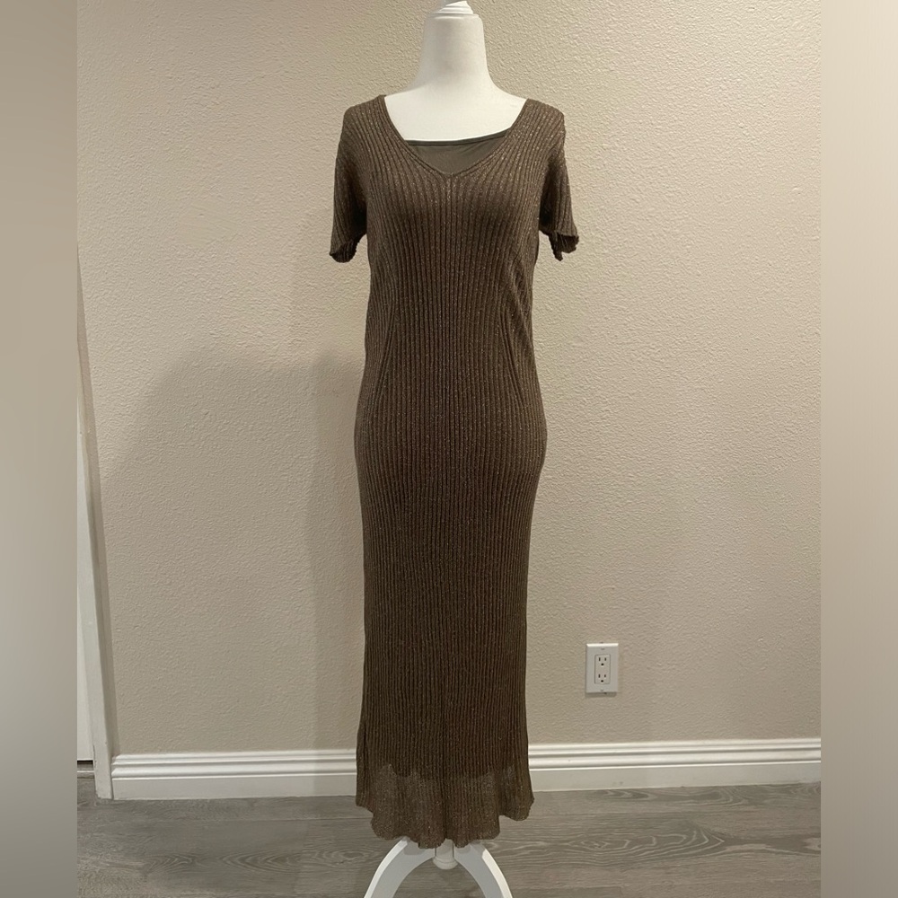 ZARA Maternity Metallic Dress